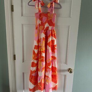 Orange and Pink Abstract Maxi size L